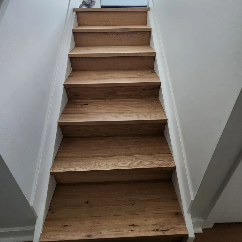 Stair case flooring in okotoks calgary